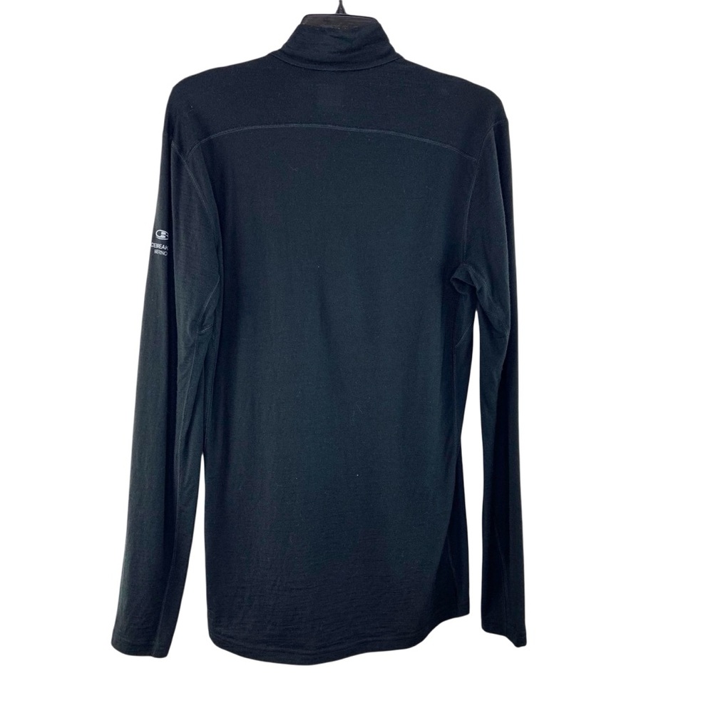 Icebreaker Merino Bodyfit 200 Black Half Zip Base Layer Top - Picture 6 of 6